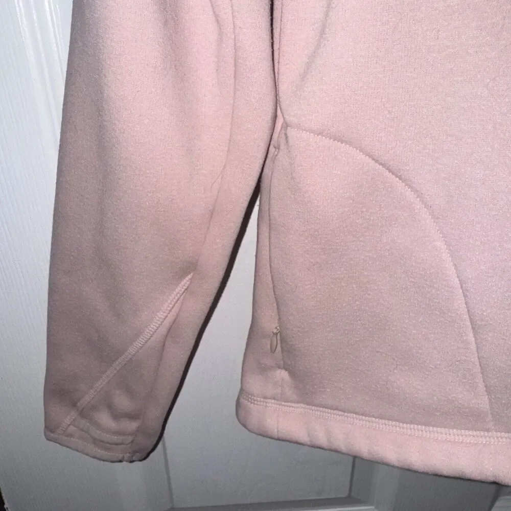 Athleta Girl Cozy Karma Wrap Pullover Sweatshirt Pale Pink Heather‎ Size XL14